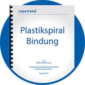 Plastikspiral-Bindung